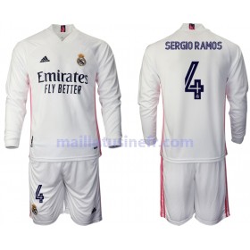 Maillot de Foot Real Madrid Sergio Ramos 4 Domicile 2020-21 Manches Longues - Enfant